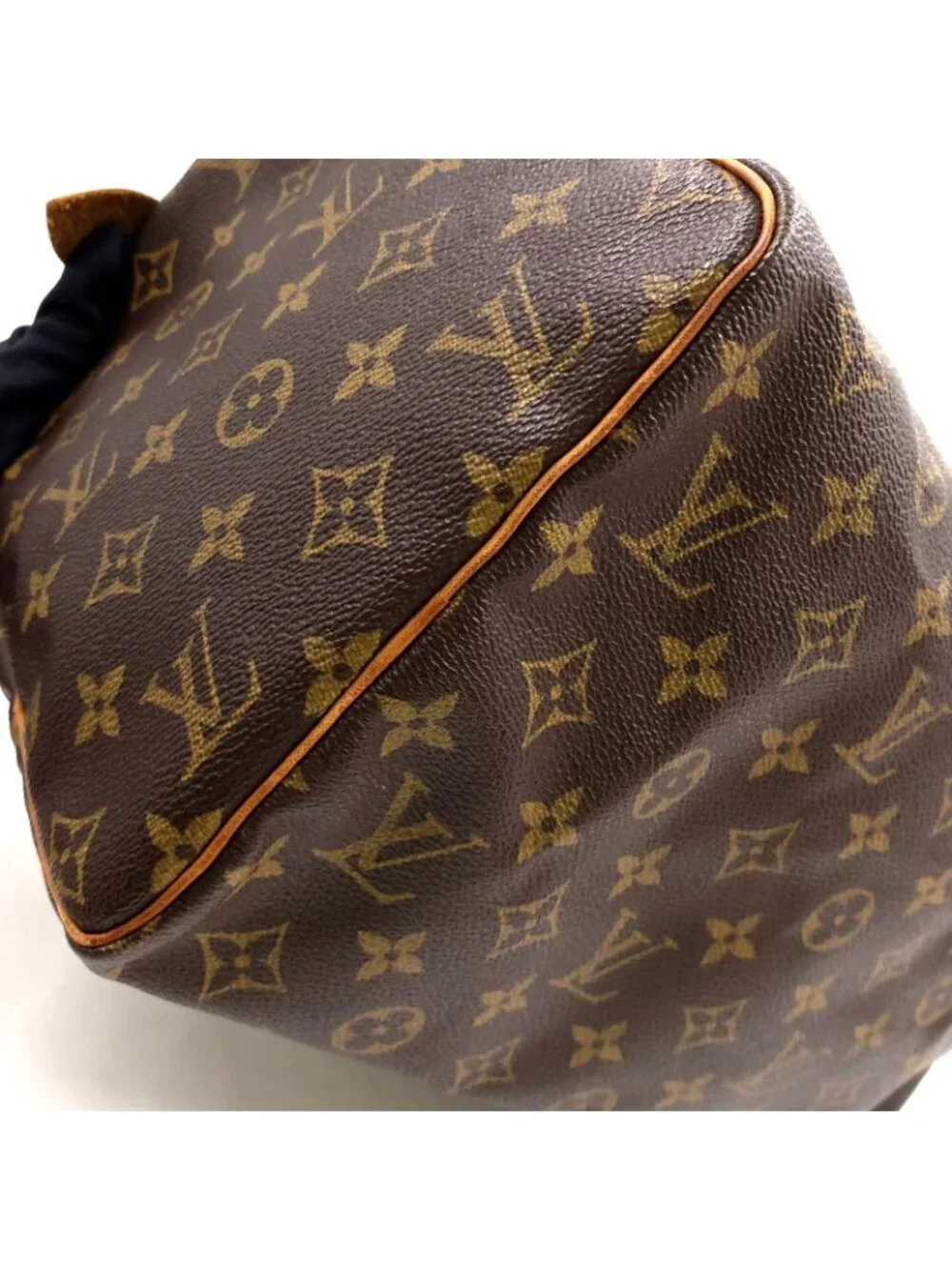 Louis Vuitton Speedy 30 Monogram Leather Brown Light Handbag Gold
